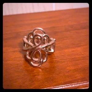 Costume jewelry. Rose  gold fitting ring